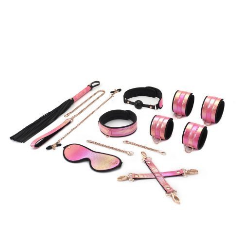 Vivid Sakura Set 8pcs - Pink Glossy Soft Bondage Set