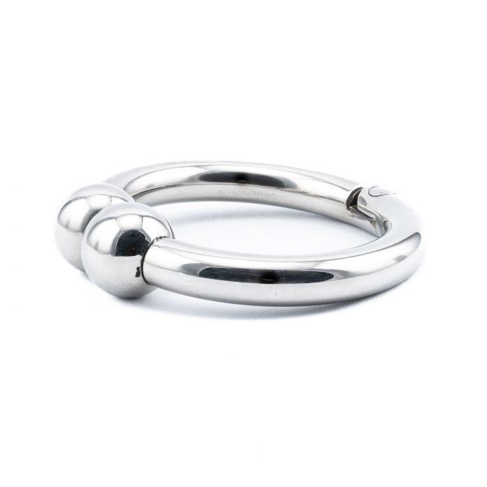 Magnetic Ball Tipped Cock Ring (Thick) polished stainless steel