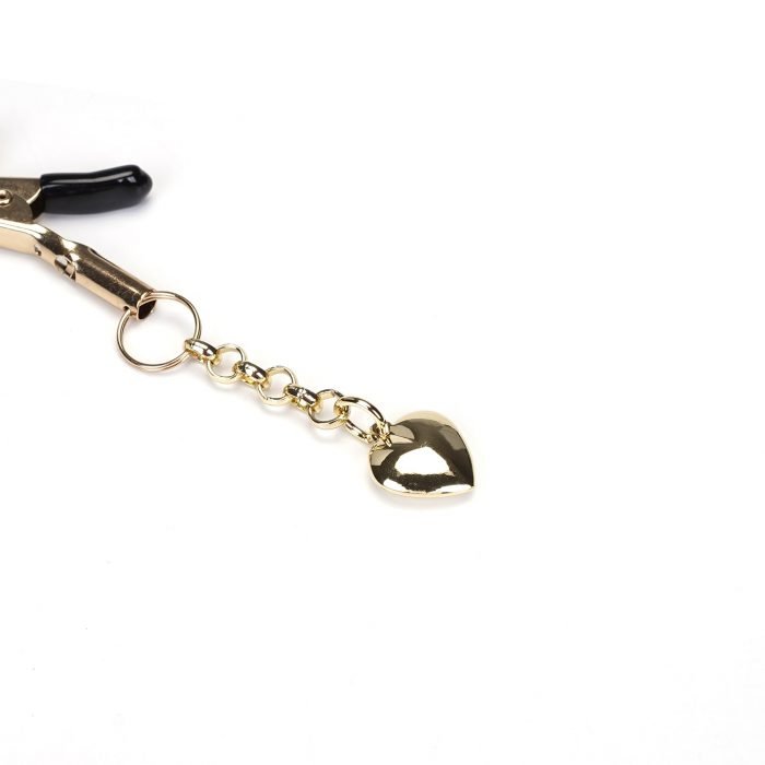 Gold Nipple Clamps with Gold Ornament