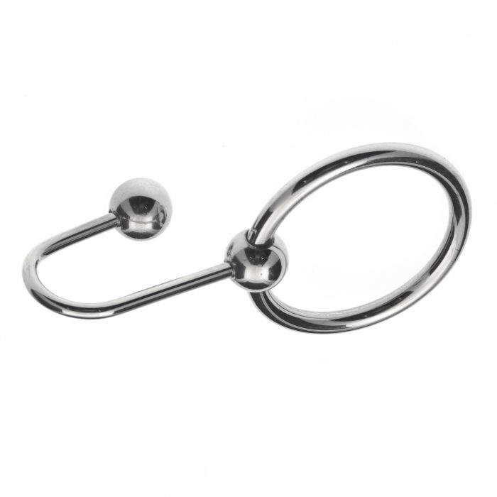 Sperm Stopper Glans Ring with Beaded Urethral Plug