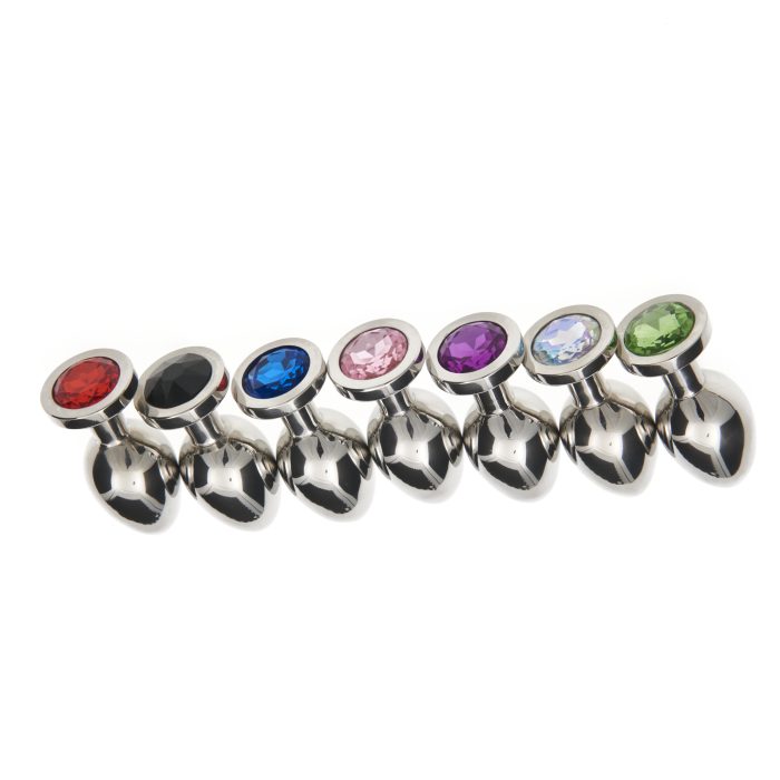 Small Jewelled Butt Plug – Multiple Colours