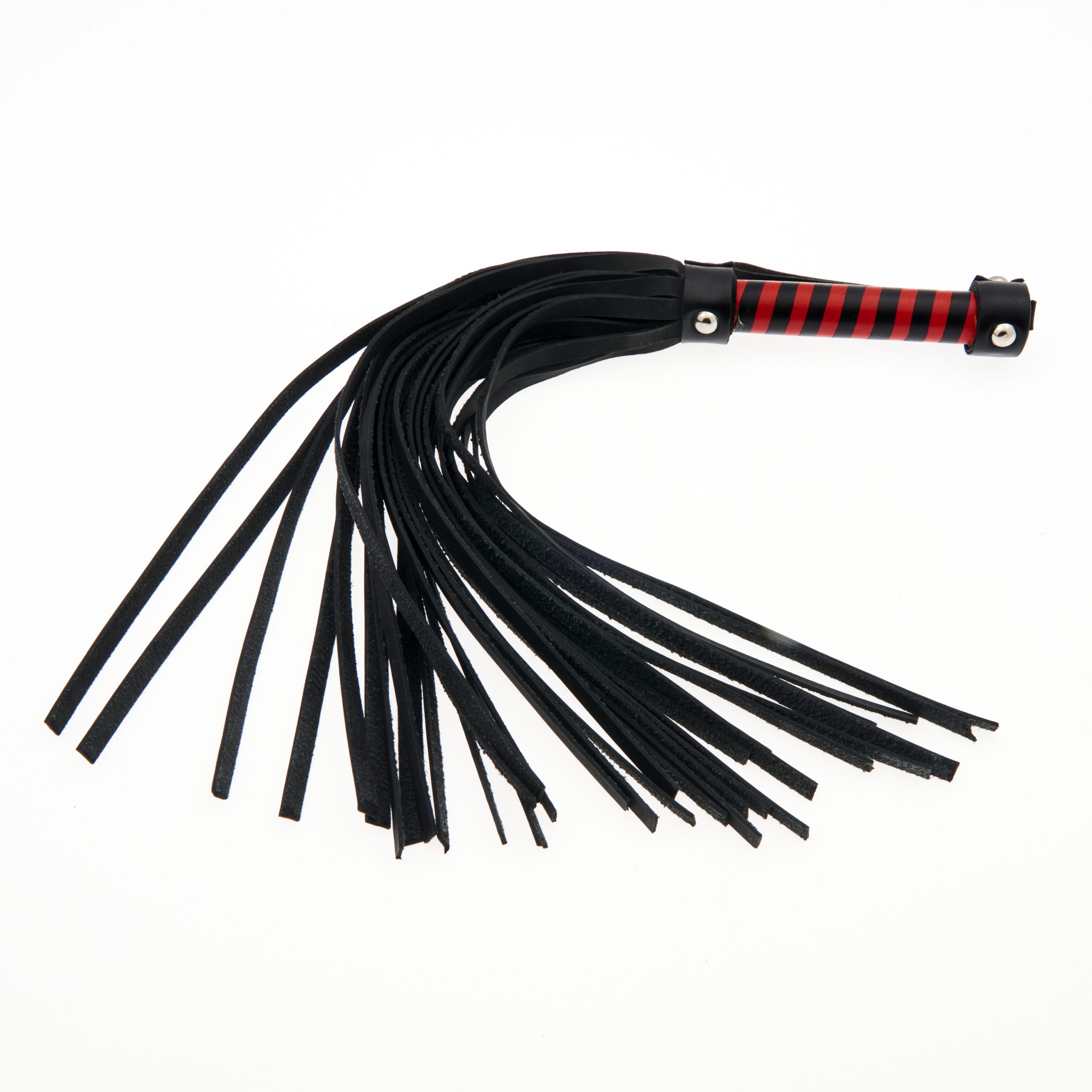 Black and Red Leather Flogger