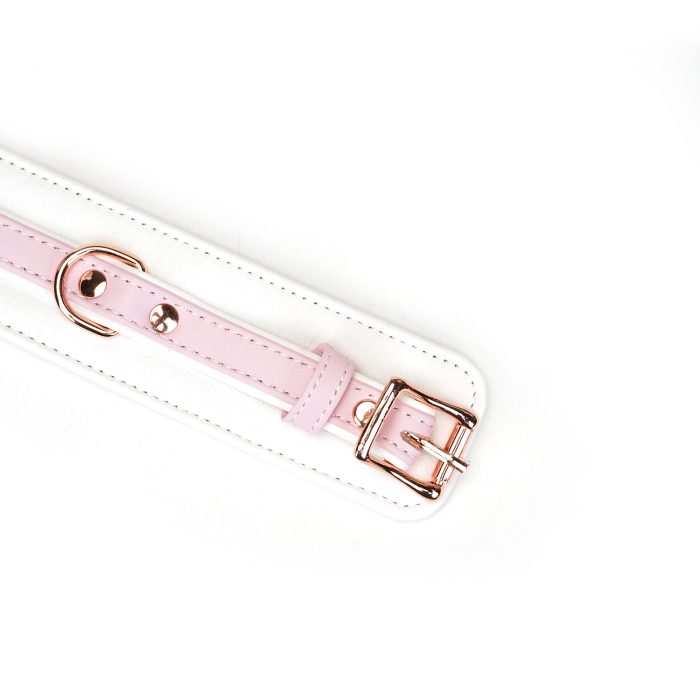 Buckle For White & Pink Fairy Goat Leather Ankle Cuffs